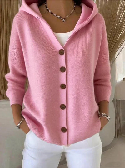 Felicia - Trendy Knitted Cardigan with Hood