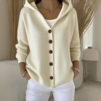 Felicia - Trendy Knitted Cardigan with Hood