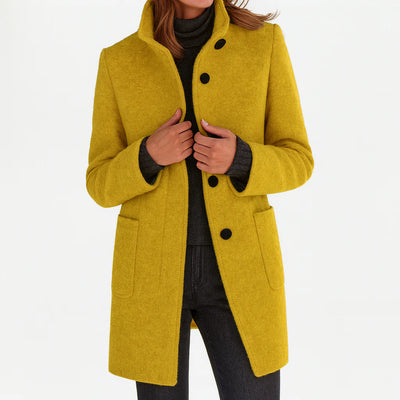 Saskia - Women’s Coat with High Collar