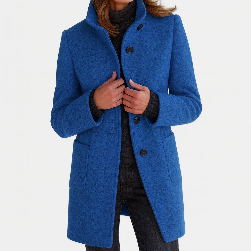 Saskia - Women’s Coat with High Collar