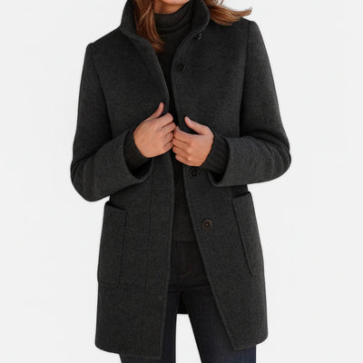 Saskia - Women’s Coat with High Collar