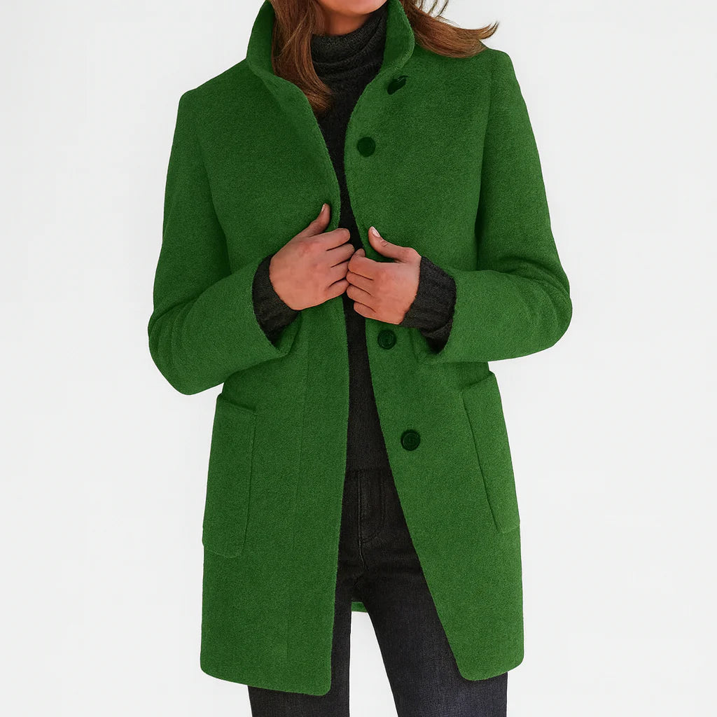 Saskia - Women’s Coat with High Collar