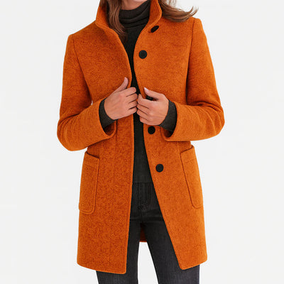 Saskia - Women’s Coat with High Collar
