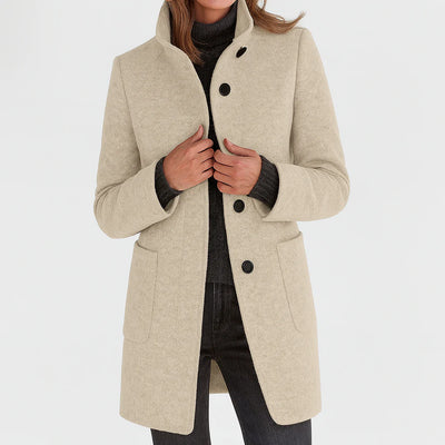 Saskia - Women’s Coat with High Collar