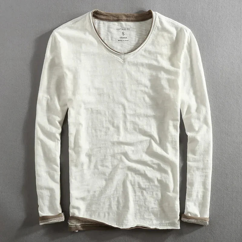 Michael - Long-Sleeve Cotton Shirt