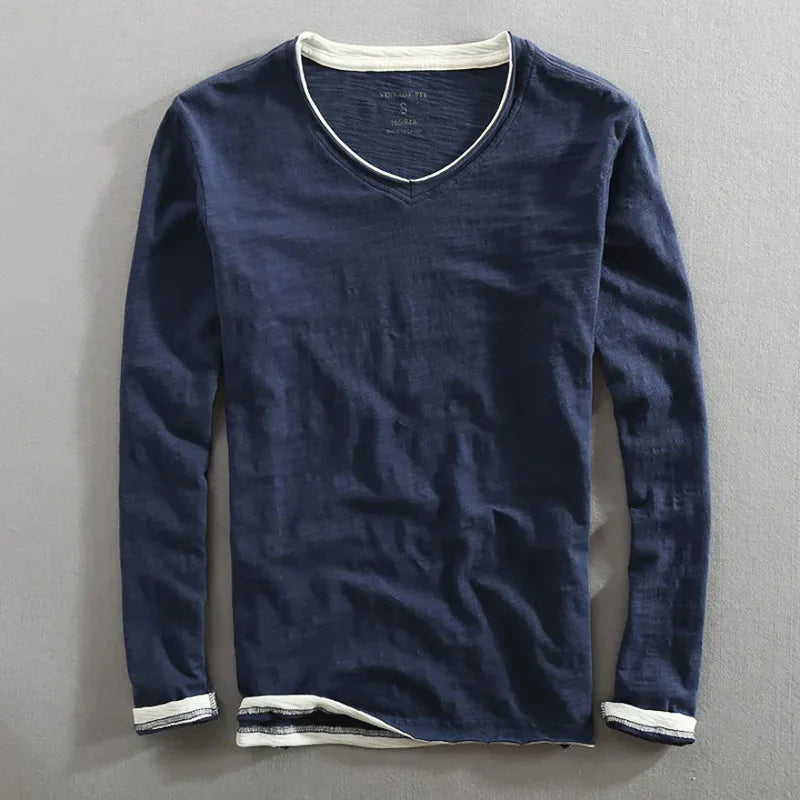 Michael - Long-Sleeve Cotton Shirt
