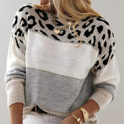 Amélie - Leopard Print Casual Sweater